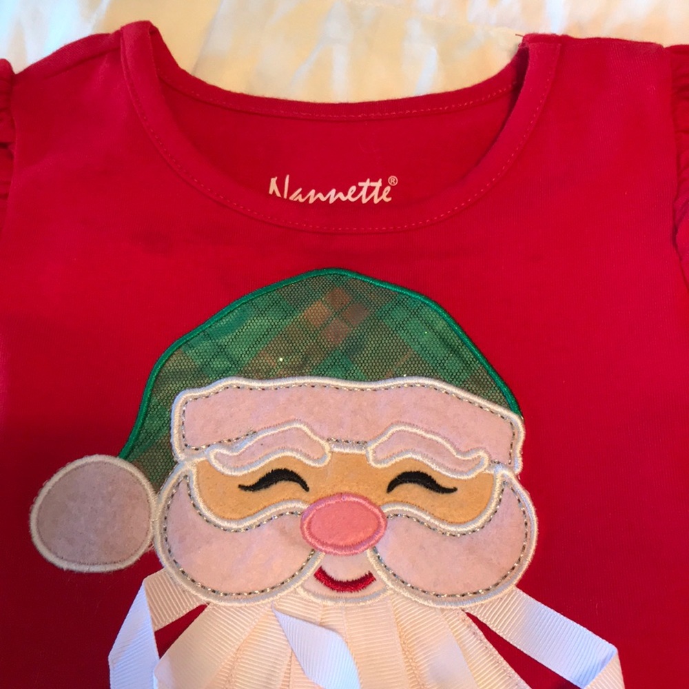 2T Santa holiday dress - Picture 2 of 4